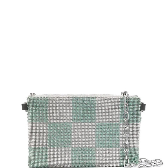 KARA NYC Eritnite Check Crystal Cross-body Bag NWT - Picture 2 of 6